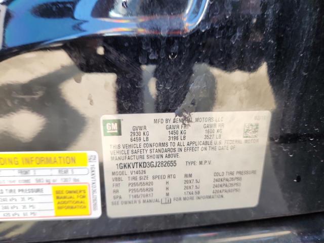 1GKKVTKD3GJ282655 - 2016 GMC ACADIA DENALI BLACK photo 13