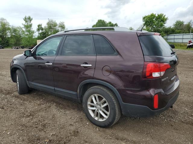 5XYKT4A72FG649398 - 2015 KIA SORENTO LX BURGUNDY photo 2