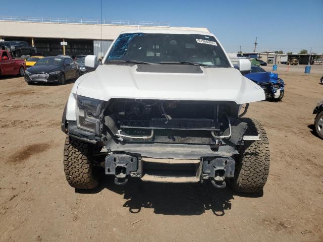 1FTEX1RG4KFC87804 - 2019 FORD F150 RAPTOR WHITE photo 5