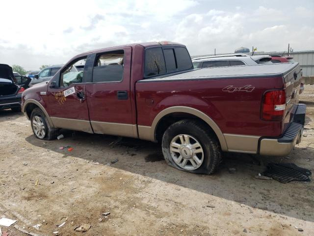 1FTPW14534KD00439 - 2004 FORD F150 SUPERCREW BURGUNDY photo 2