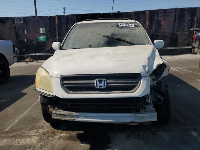 2HKYF18773H513567 - 2003 HONDA PILOT EXL WHITE photo 5