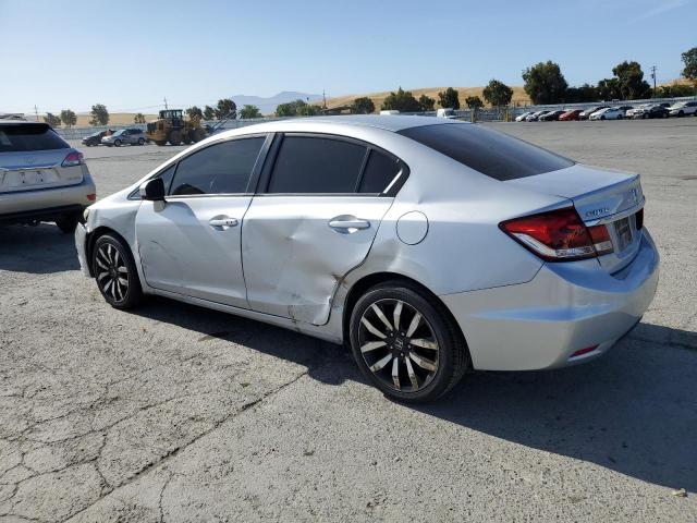 2HGFB2F93FH522617 - 2015 HONDA CIVIC EXL SILVER photo 2