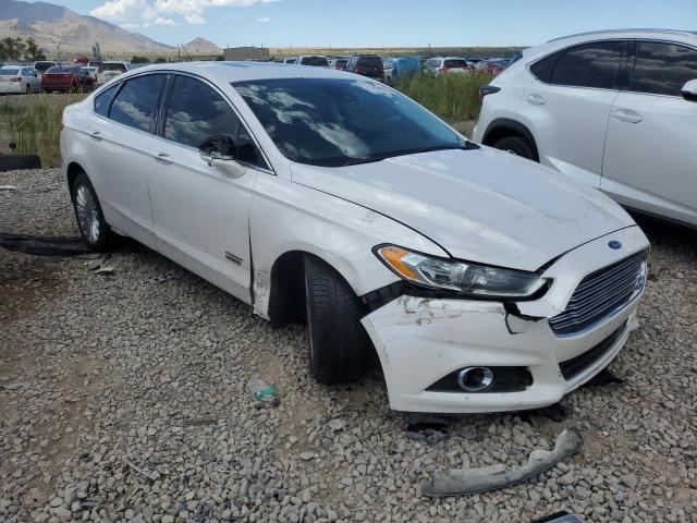 3FA6P0SU2DR270770 - 2013 FORD FUSION TITANIUM PHEV WHITE photo 4