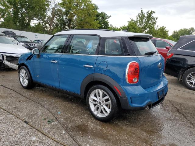 WMWZC5C54BWL52840 - 2011 MINI COOPER S COUNTRYMAN BLUE photo 2