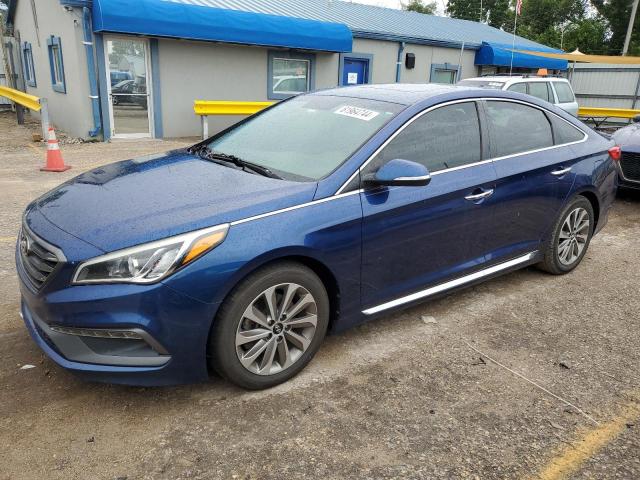 5NPE34AF4GH434037 - 2016 HYUNDAI SONATA SPORT BLUE photo 1