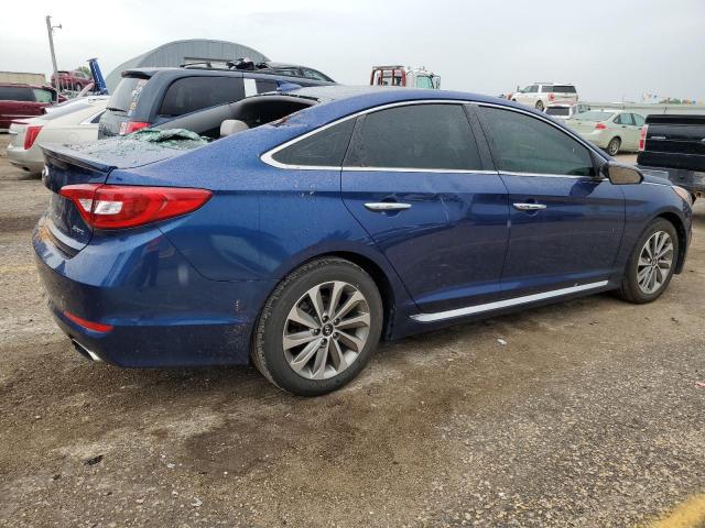 5NPE34AF4GH434037 - 2016 HYUNDAI SONATA SPORT BLUE photo 3
