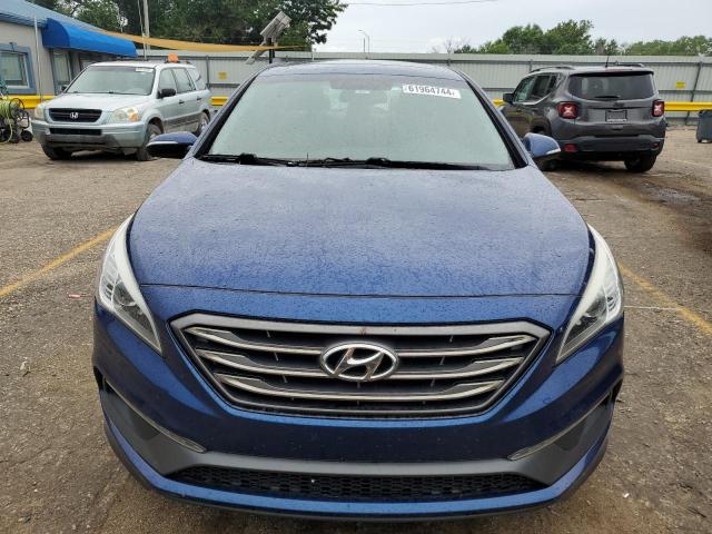 5NPE34AF4GH434037 - 2016 HYUNDAI SONATA SPORT BLUE photo 5