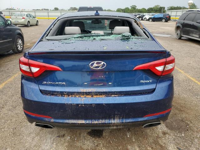 5NPE34AF4GH434037 - 2016 HYUNDAI SONATA SPORT BLUE photo 6