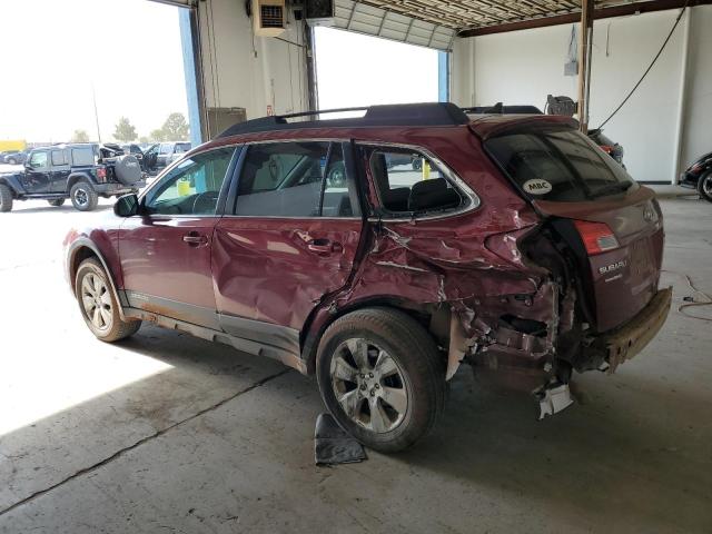 4S4BRBFC1B3334062 - 2011 SUBARU OUTBACK 2.5I PREMIUM BURGUNDY photo 2