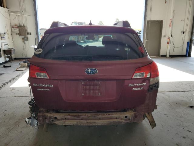 4S4BRBFC1B3334062 - 2011 SUBARU OUTBACK 2.5I PREMIUM BURGUNDY photo 6