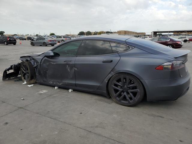 5YJSA1E64MF452324 - 2021 TESLA MODEL S GRAY photo 2