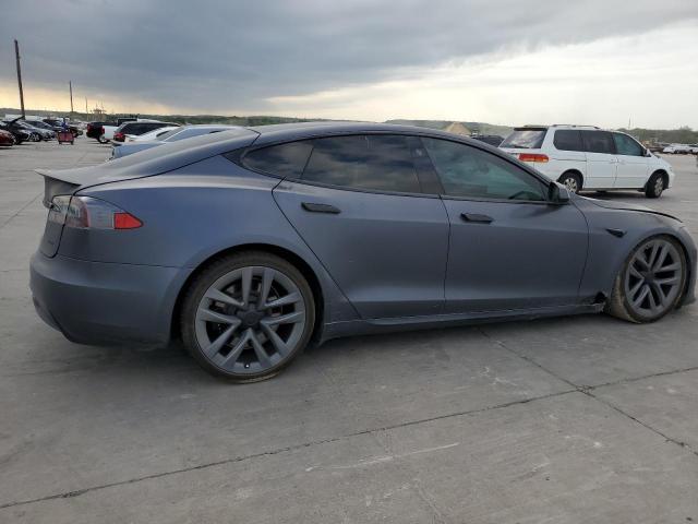 5YJSA1E64MF452324 - 2021 TESLA MODEL S GRAY photo 3