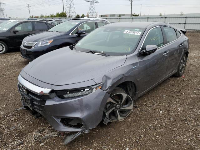 19XZE4F51ME010746 - 2021 HONDA INSIGHT EX GRAY photo 2