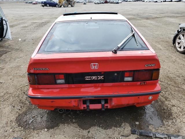 JHMAF5334GS021064 - 1986 HONDA CIVIC 1500 CRX SI RED photo 6