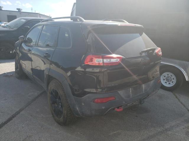 1C4PJMBX8JD592917 - 2018 JEEP CHEROKEE TRAILHAWK BLACK photo 2
