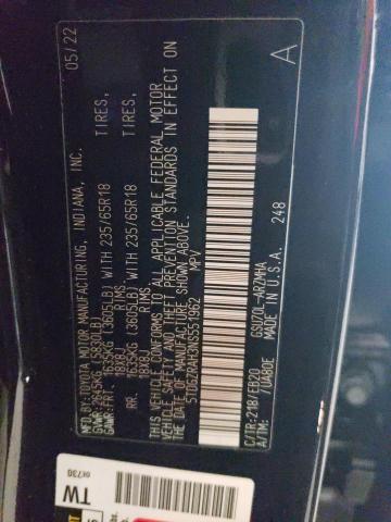 5TDGZRAH3NS551962 - 2022 TOYOTA HIGHLANDER XLE Qara foto 14