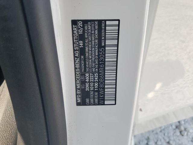 W1KWF8DB6MR613055 - 2021 MERCEDES-BENZ C 300 თეთრი ფოტო 12