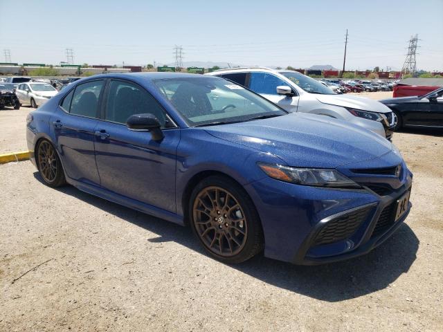 4T1G11AK4PU115183 - 2023 TOYOTA CAMRY SE NIGHT SHADE BLUE photo 4