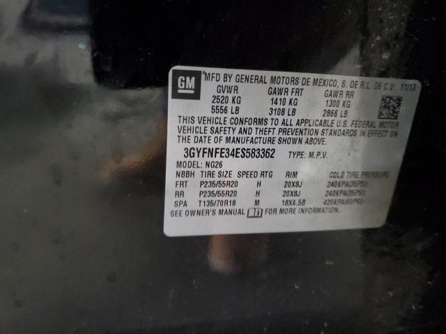 3GYFNFE34ES583362 - 2014 CADILLAC SRX PERFORMANCE COLLECTION BLACK photo 13