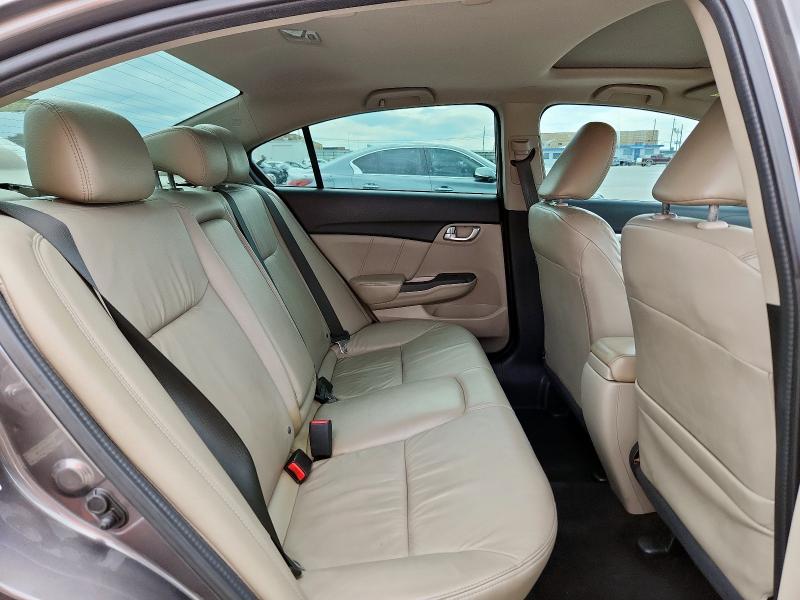 19XFB2F95DE011160 - 2013 HONDA CIVIC EXL GRAY photo 10