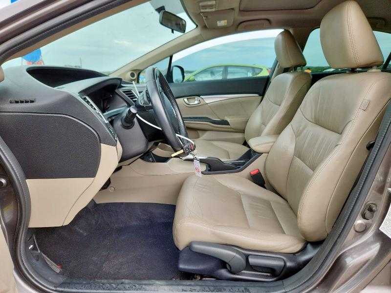 19XFB2F95DE011160 - 2013 HONDA CIVIC EXL GRAY photo 7