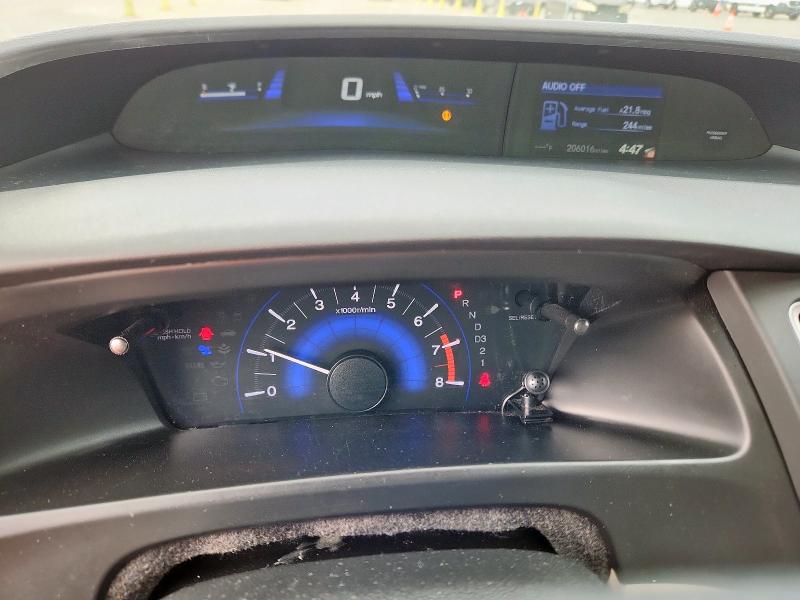 19XFB2F95DE011160 - 2013 HONDA CIVIC EXL GRAY photo 9