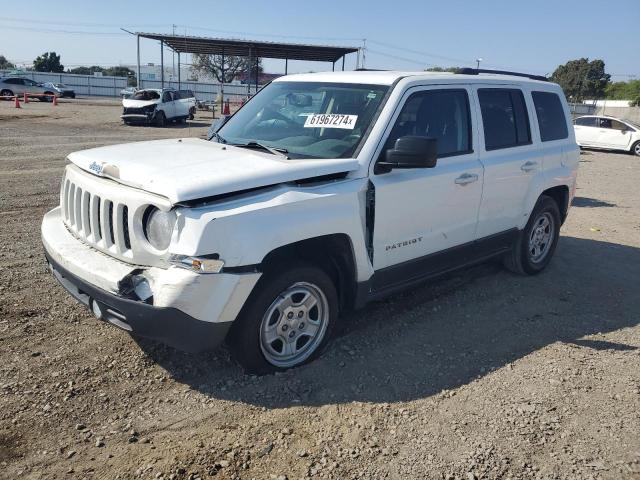 1C4NJPBBXED660489 - 2014 JEEP PATRIOT SPORT WHITE photo 1