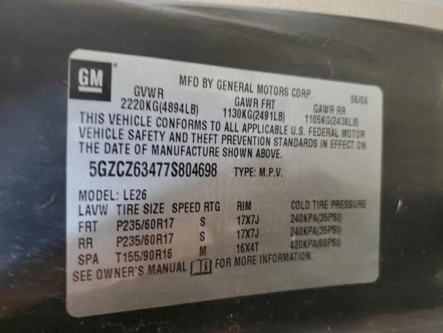 5GZCZ63477S804698 - 2007 SATURN VUE SILVER photo 13