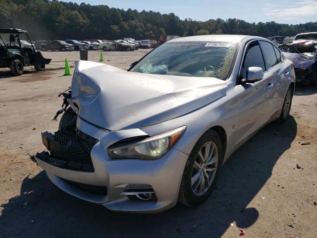 JN1BV7AP7FM336764 - 2015 INFINITI Q50 BASE/P BASE SILVER photo 2