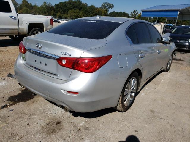 JN1BV7AP7FM336764 - 2015 INFINITI Q50 BASE/P BASE SILVER photo 4