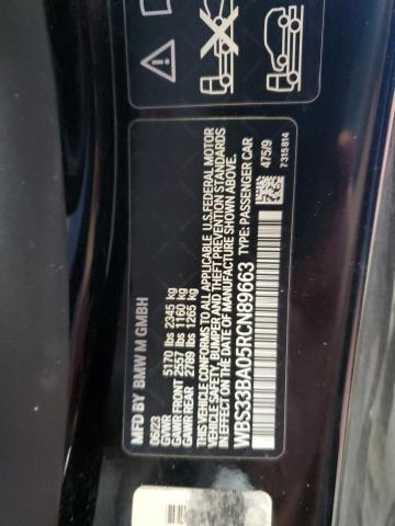 WBS33BA05RCN89663 - 2024 BMW M4 COMPETITION BLACK photo 14