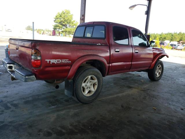 5TEGN92N24Z315174 - 2004 TOYOTA TACOMA DOUBLE CAB PRERUNNER BURGUNDY photo 3