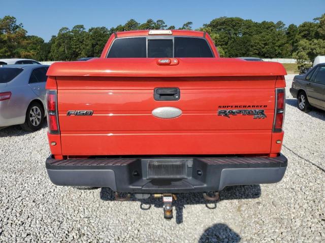 1FTEX1R69BFB14674 - 2011 FORD F150 SVT RAPTOR ORANGE photo 6