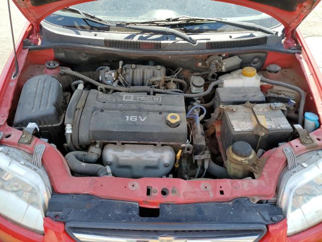 KL1TD666X7B790090 - 2007 CHEVROLET AVEO BASE RED photo 11