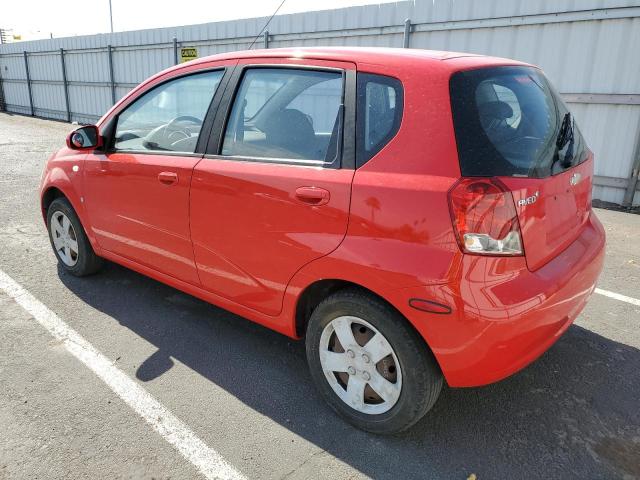 KL1TD666X7B790090 - 2007 CHEVROLET AVEO BASE RED photo 2