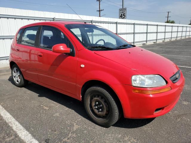 KL1TD666X7B790090 - 2007 CHEVROLET AVEO BASE RED photo 4