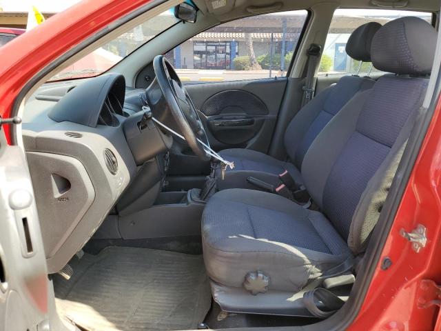 KL1TD666X7B790090 - 2007 CHEVROLET AVEO BASE RED photo 7