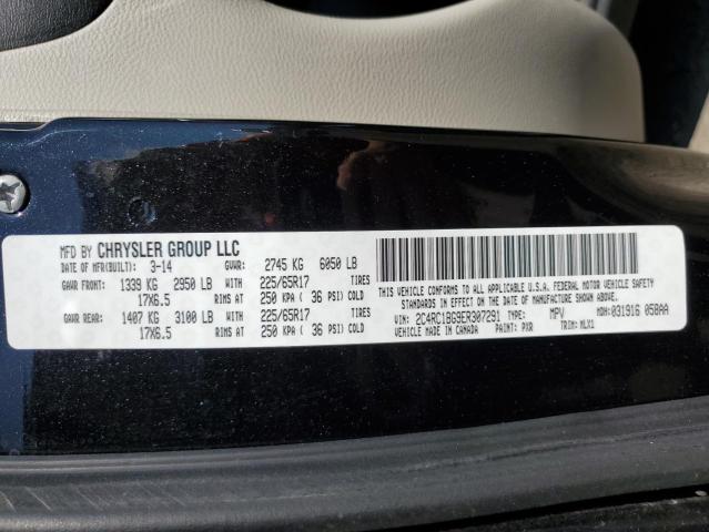 2C4RC1BG9ER307291 - 2014 CHRYSLER TOWN & COU TOURING BLACK photo 13