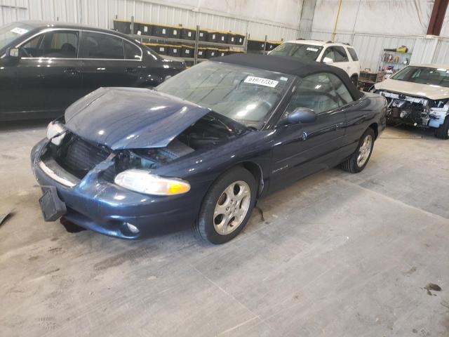 3C3EL55HXYT259669 - 2000 CHRYSLER SEBRING JXI BLUE photo 1