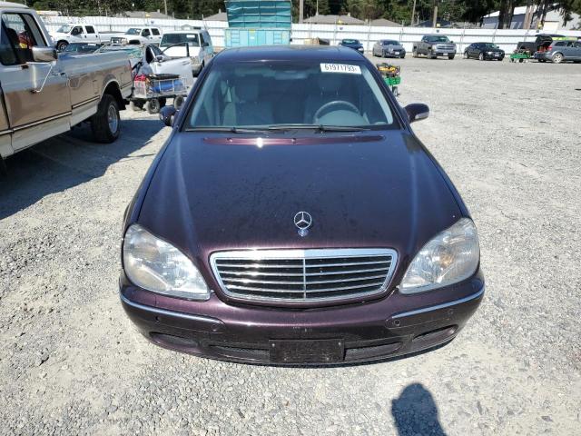 WDBNG75J8YA124243 - 2000 MERCEDES-BENZ S-500 500 PURPLE photo 5