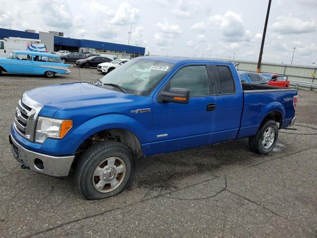 1FTFX1ET3BFC57572 - 2011 FORD F150 SUPER CAB BLUE photo 1