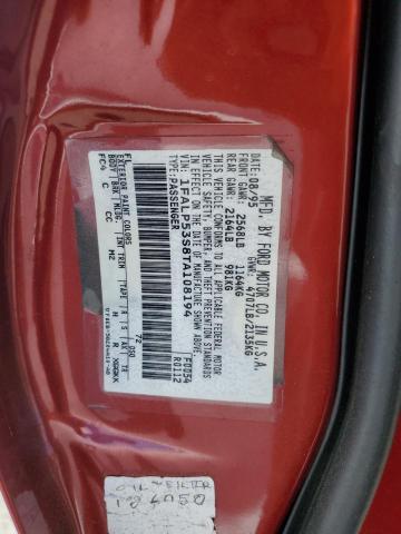 1FALP53S8TA108194 - 1996 FORD TAURUS LX RED photo 12