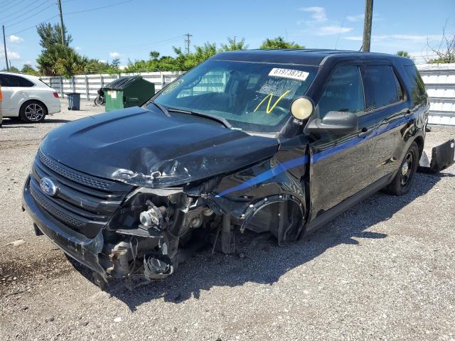 1FM5K8AR8FGB68203 - 2015 FORD EXPLORER POLICE INTERCEPTOR BLACK photo 1
