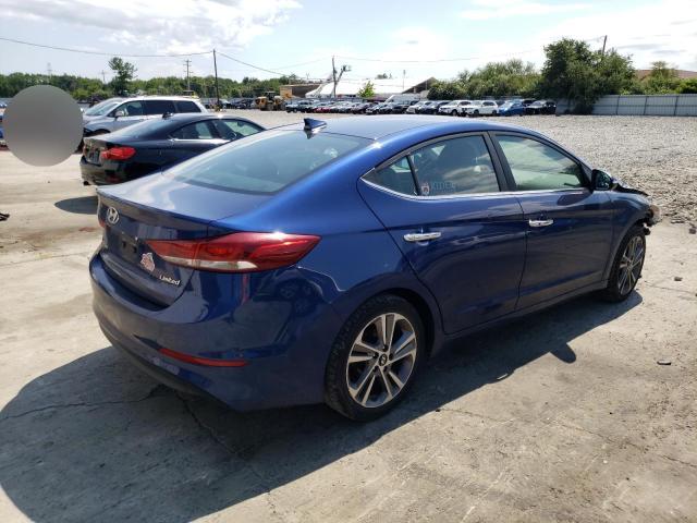 5NPD84LF4HH151567 - 2017 HYUNDAI ELANTRA SE BLUE photo 3