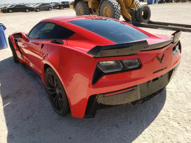 1G1YU2D61G5606494 - 2016 CHEVROLET CORVETTE Z06 3LZ RED photo 3