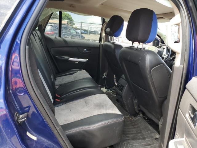 2FMDK4JC6DBA66886 - 2013 FORD EDGE SEL BLUE photo 10