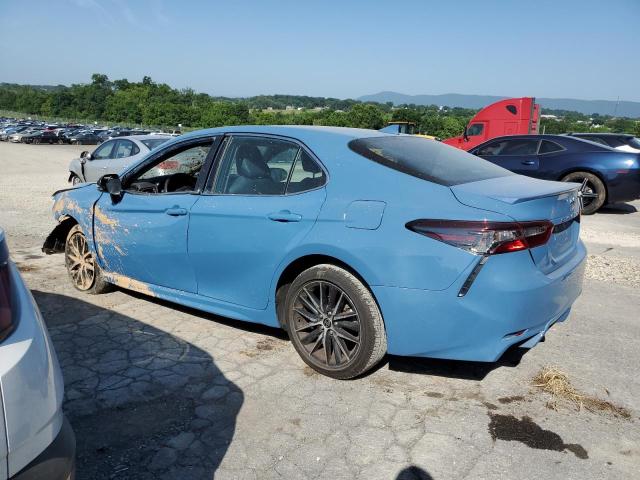 4T1G11AK5RU222391 - 2024 TOYOTA CAMRY SE NIGHT SHADE BLUE photo 2