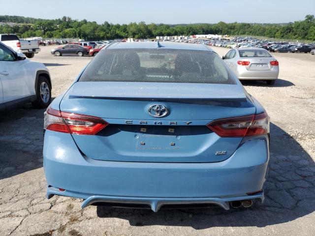 4T1G11AK5RU222391 - 2024 TOYOTA CAMRY SE NIGHT SHADE BLUE photo 6