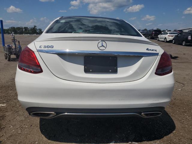 WDDWF4KB1JR341070 - 2018 MERCEDES-BENZ C 300 4MATIC WHITE photo 6