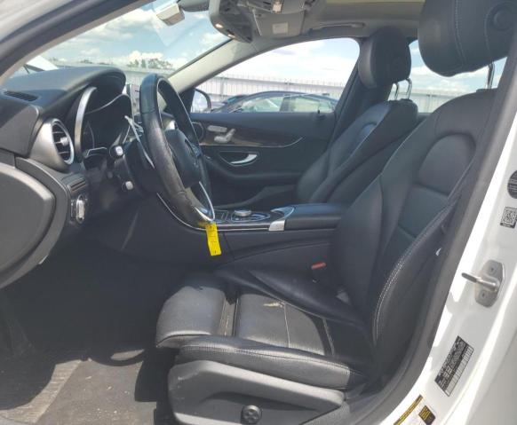 WDDWF4KB1JR341070 - 2018 MERCEDES-BENZ C 300 4MATIC WHITE photo 7